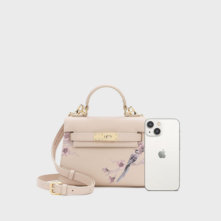 Art Print Kelly Bag – Luxury Crossbody Shoulder Handbag for Women