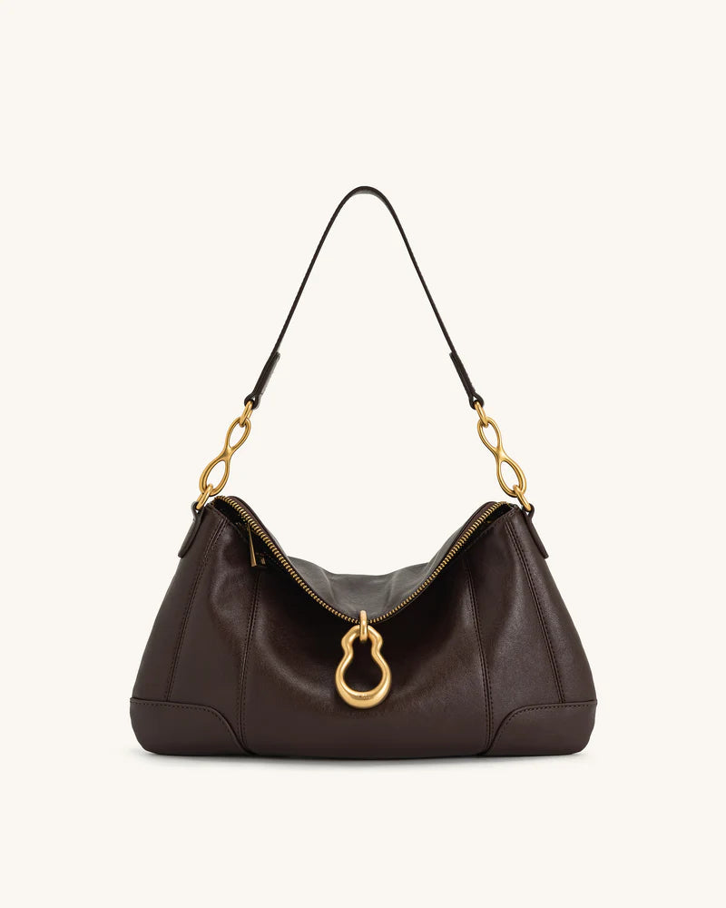 Jayla Metal Pendant Embellished Shoulder Bag