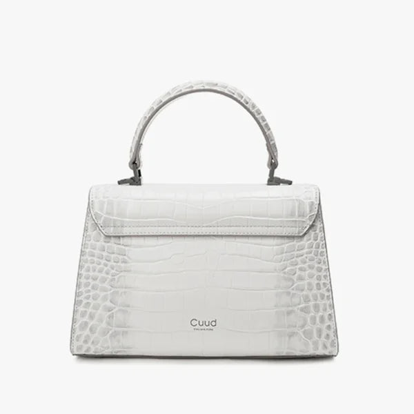 Lady Tote 28 Black Cowhide Leather Silver Hardware