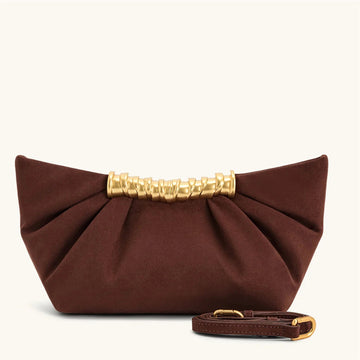 Leia Pleated Shoulder Bag – Mini Chain Purse