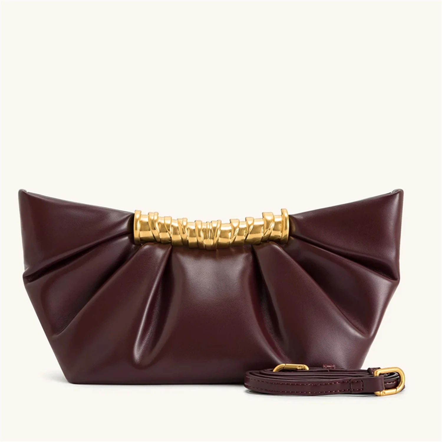 Leia Pleated Shoulder Bag – Mini Chain Purse