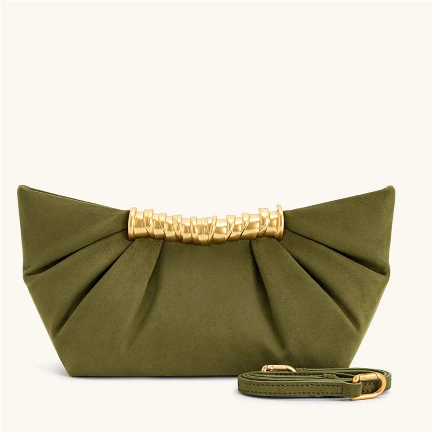 Leia Pleated Shoulder Bag – Mini Chain Purse