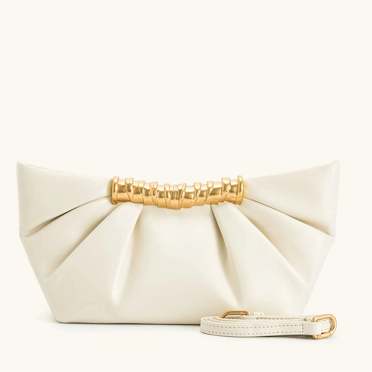 Leia Pleated Shoulder Bag – Mini Chain Purse