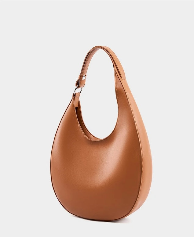 Women’s Luxury Leather Crescent Tote – Crossbody & Shoulder Bag