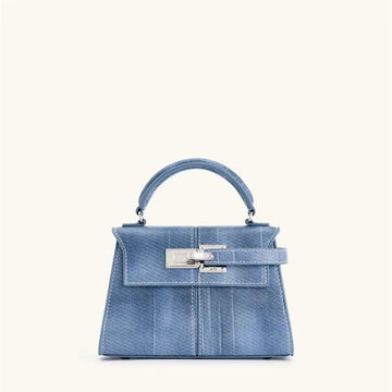 Elise Denim Blue Tote – 2025 Designer Women’s Small Square Crossbody Bag